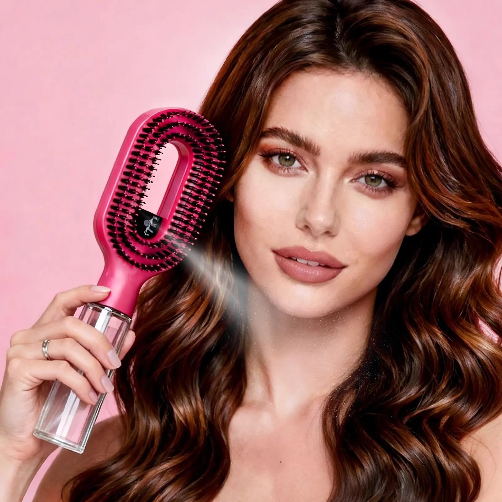 Say goodbye to frizz and tangles with the Labhairs 2-in-1 Mist Hair Brush in Hot Pink! 💖✨ Hydrate, smooth, and detangle effortlessly with this easy-to-use spray bottle. #HairCare #FrizzFree #BeautyEssentials