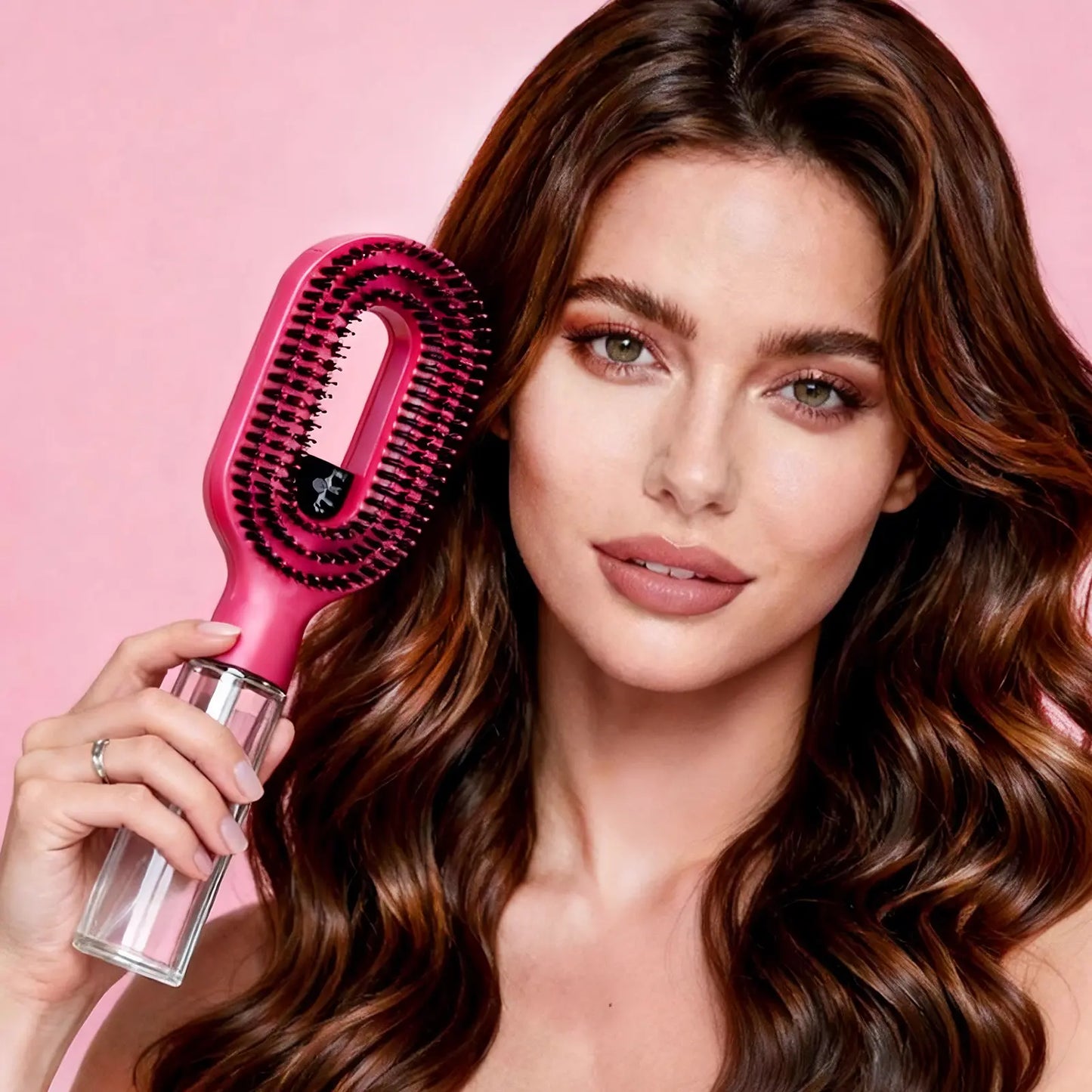 Say goodbye to frizz and tangles with the Labhairs 2-in-1 Mist Hair Brush in Hot Pink! 💖✨ Hydrate, smooth, and detangle effortlessly with this easy-to-use spray bottle. #HairCare #FrizzFree #BeautyEssentials